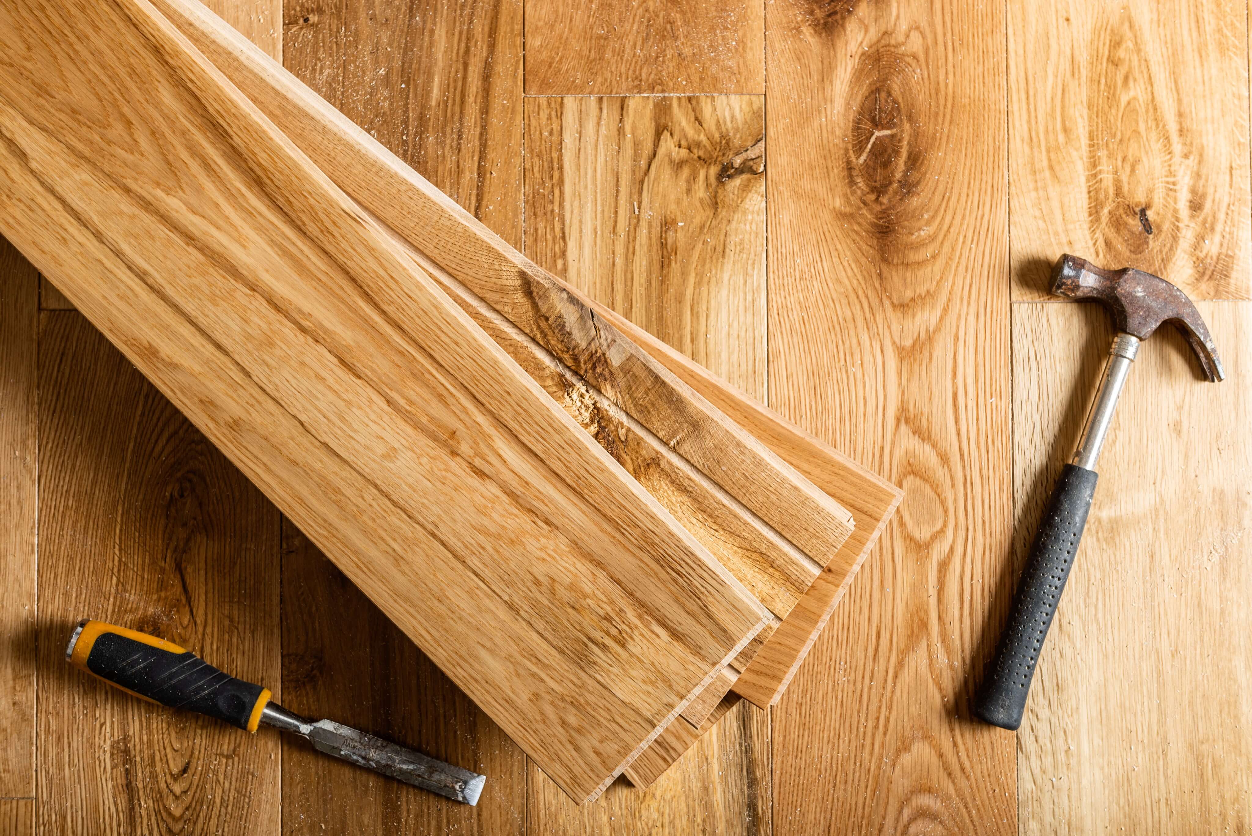 Un Leftover Hardwood Flooring